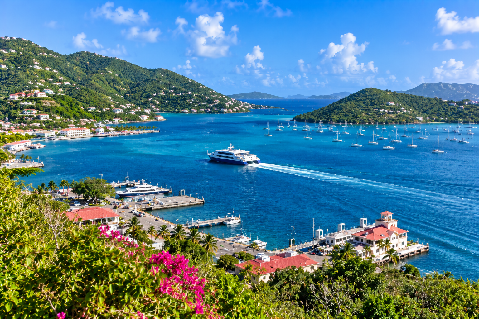 St. Thomas ferry illustration